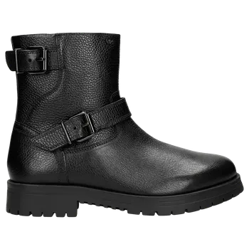 Pánské polobotky Elegantní Pánské Kotníkové Boty Z Kvalitní Černé Kůže Wojas 2002251 42
