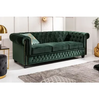 Pohovka Askont Chesterfield Oxford: Pohovka 3M dark green forest