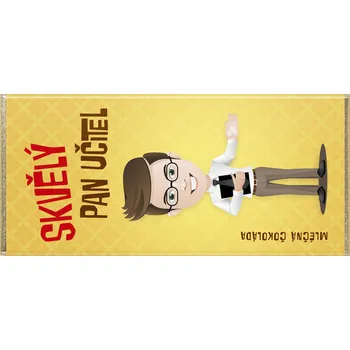 Čokoláda Čokoláda DÁRKOVÁ 100 g mléčná - SKVĚLÝ PAN UČITEL (Belgická mléčná čokoláda za vysvědčení - 32% obsah kakaa)