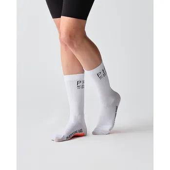 Pánské termo ponožky Cyklistické ponožky PH+ BLADE SOCKS - white 40-42