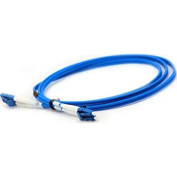 Síťový kabel XtendLan FO patch LC-LC 10m 9/125 duplex, LS0H, G.652d, armovaný kabel, kulatý 3mm FOP-LCLC-D-10-9-R