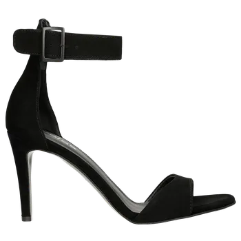 Dámské sandále Černé Dámské Sandály Z Kvalitní Velurové Kůže Wojas 7616261 35