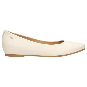 Dámské polobotky Elegantní Kožené Dámské Balerínky V Béžové Barvě Wojas 4400554 37