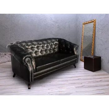 Pohovka ASKONT Bristol Antique Black pohovka 2M