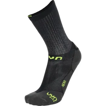 Pánské termo ponožky Cyklistické ponožky UYN Cycling Aero - černá/žlutá 35-38