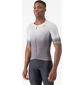 cyklistický dres Cyklistický dres CASTELLI UPF JERSEY - SILVER GRAY XL
