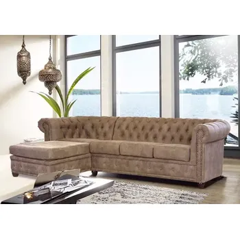 Sedací souprava Askont Chesterfield Oxford Recamira: Rohová sedací souprava