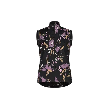 Cyklistická vesta Cyklistická vesta Maloja SeisM. Vest Printed W - deep black brushflower XL