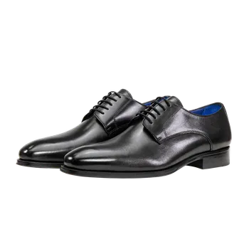 Pánské polobotky Černé Pánské Elegantní Polobotky Premium Wojas 1005751 41