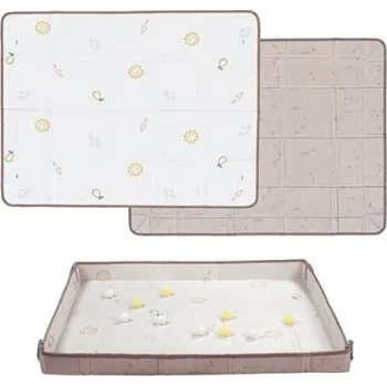 Hrací deka Taf Toys Hrací podložka pěnová s míčky - Brown Beige