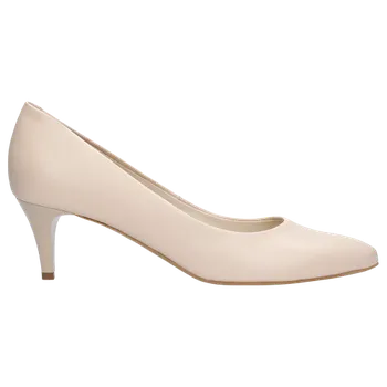 Dámské lodičky Elegantní Kožené Dámské Lodičky Na Nízkém Podpatku Wojas 927654 37,5