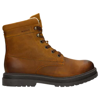 Pánské polobotky Hnědé Pánské Boty Typu Bikery Se Zateplením Wojas 2407793 40