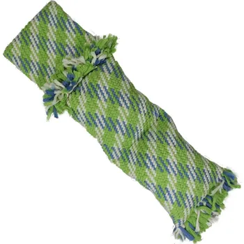 Hračka pro psa PAPILLON Lanový velký polštář XXL pískající zelený 58 cm