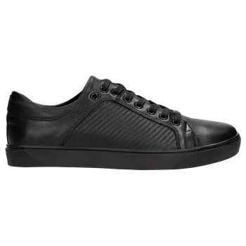 Pánské polobotky Černé Pánské Tenisky S Raženým Vzorem Wojas 1016951 42