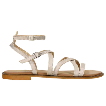 Dámské sandále Zlaté Dámské Римské Sandály S Tenkými Řemínky Wojas 7620958 37