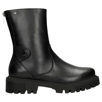 Dámské polobotky Černé Dámské Kožené Boty Wojas 5526751 37
