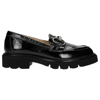 Dámské polobotky Černé Lakované Mokasíny Na Masivním Podrážce Wojas 4626431 38