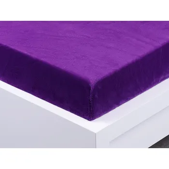 Prostěradlo Prostěradlo mikroplyš Exclusive jednolůžko - tmavě fialová 90x200 cm