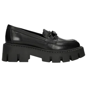 Dámské polobotky Masivní Mokasíny S Černým Řetězem Wojas 4631751 38