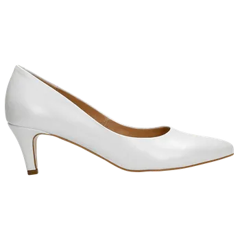 Dámské lodičky Bílé Lodičky Na Nízkém Podpatku Wojas 927659 40