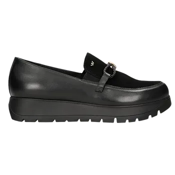 Dámské polobotky Černé Dámské Polobotky Z Kombinovaných Kůží Wojas 4630471 40