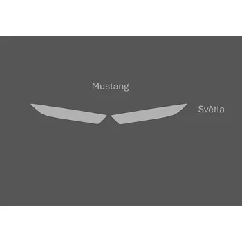 Polep vozidla JEM PPF předřezaná fólie světla Ford Mustang Fólie: Transparentní