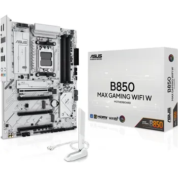 Základní deska ASUS MB Sc AM5 B850 MAX GAMING WIFI W, AMD B850, 4xDDR5, 1xDP, 1xHDMI, WiFi, ATX