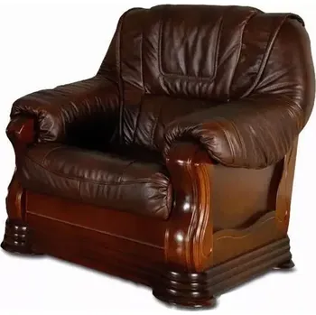 Křeslo ASKONT Palermo Kožené křeslo 1M Možnost výběru dřeva