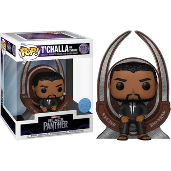 Funko POP! 1113 Deluxe: Black Panther - T'Challa on Throne Special Edition