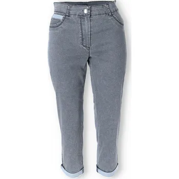 Dámské kalhoty Kalhoty 3/4 Capri Abgs 4400 barva: béžová, velikost: 40