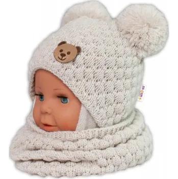 Pletený nákrčník/komínek - ecru, BABY NELLYS