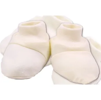 Botičky/ponožtičky BAVLNA - ecru