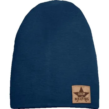 Čepice Dětská bavlněná čepice - dvouvrstvá, granátová