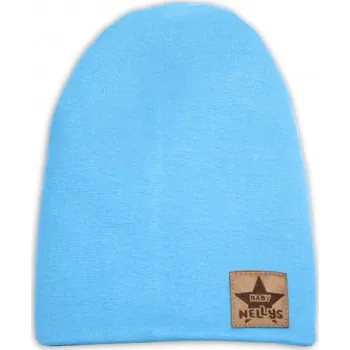 Čepice Dětská bavlněná čepice - dvouvrstvá, sv. modrá