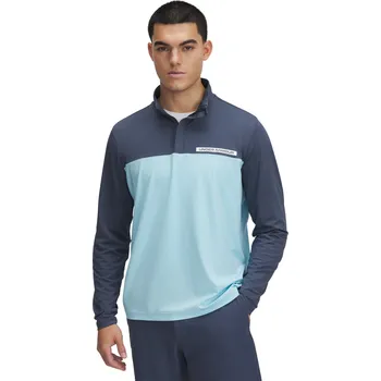 Pánská mikina Under Armour T2G 1/4 Zip pánská mikina, světle modrá/šedomodrá