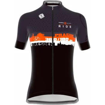 cyklistický dres Cyklistický dres Bioracer Harfa Ride W - černá M