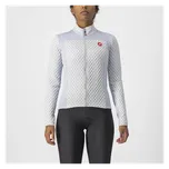 Cyklistický dres CASTELLI SFIDA 2 JERSEY FZ - SILVER GRAY/WHITE M