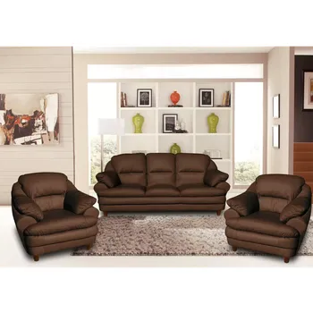 Sedací souprava ASKONT Jupiter Kožená sedací souprava 3-1-1 Barva kůže hnědá