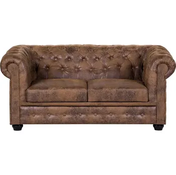 Pohovka Askont Chesterfield Bis hnědá Pohovka 2M