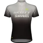 Cyklistický dres SCOTT Jr SCOTT-SRAM Pro - black/white 152
