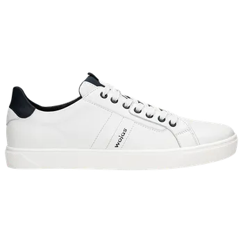 Pánské polobotky Bílé Kožené Polobotky S Modrými Detaily Wojas 1016757 41