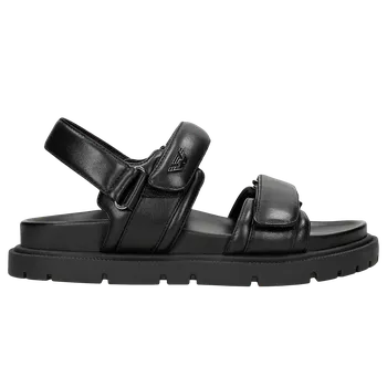 Dámské sandále Černé Masivní Sandály Na Ploché Podrážce Wojas 7616751 39