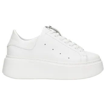 Dámské polobotky Bílé Dámské Tenisky Na Platformě Wojas 4628559 38