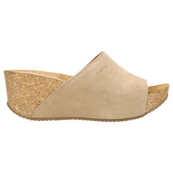 Dámské žabky Kožené Dámské Žabky Na Klínku V Odstínech Béžové Wojas 7402164 40