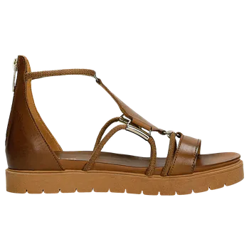 Dámské sandále Hnědé Dámské Sandály Z Lícové Kůže Wojas 7601252 39