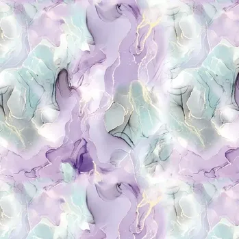 Silky, Fialkovozlatý mramor (E)** (Lehká vzdušná šatovka)