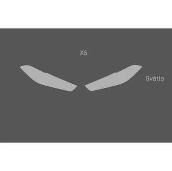 Polep vozidla JEM PPF předřezaná fólie světla BMW X5 Fólie: Transparentní