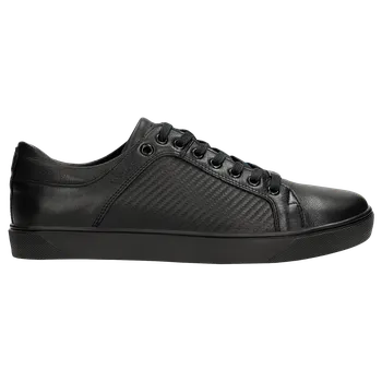 Pánské polobotky Černé Pánské Tenisky S Raženým Vzorem Wojas 1016951 40