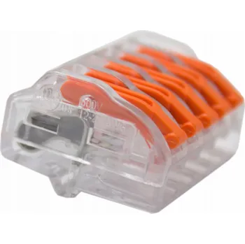 Elektrický konektor Trytyt Tritiový konektor s nacvakávacím uzávěrem 0,2-4,0 mm2 PC-235 5 zdířek (30 ks)