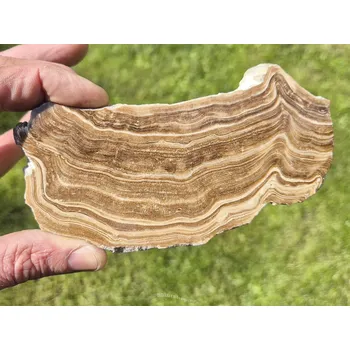 Přírodní kámen Plátek z kalcitu čokoládového 173g